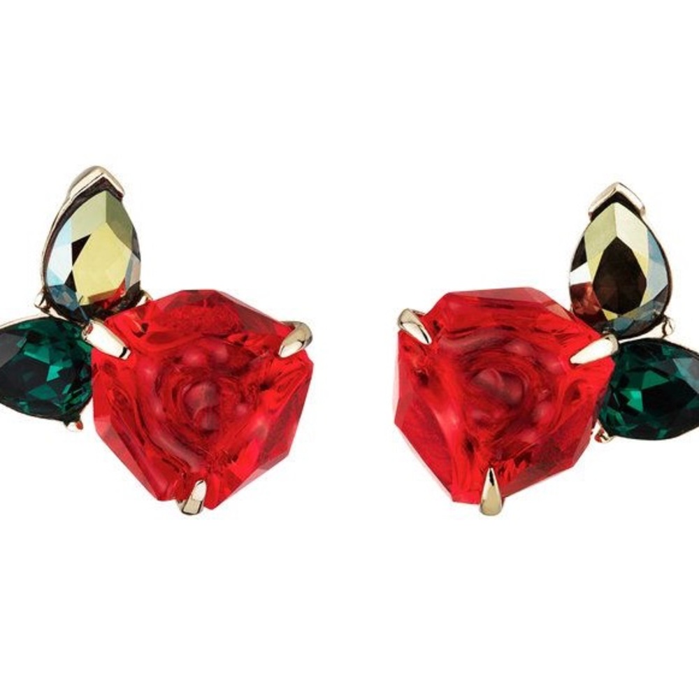 Atelier Swarovski Beauty and the beast rose Earrings